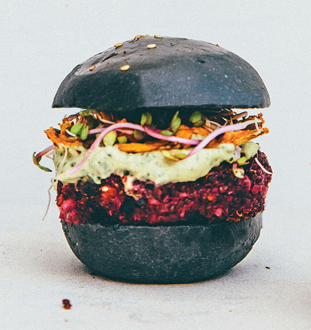 Beet and quinoa burger recipe