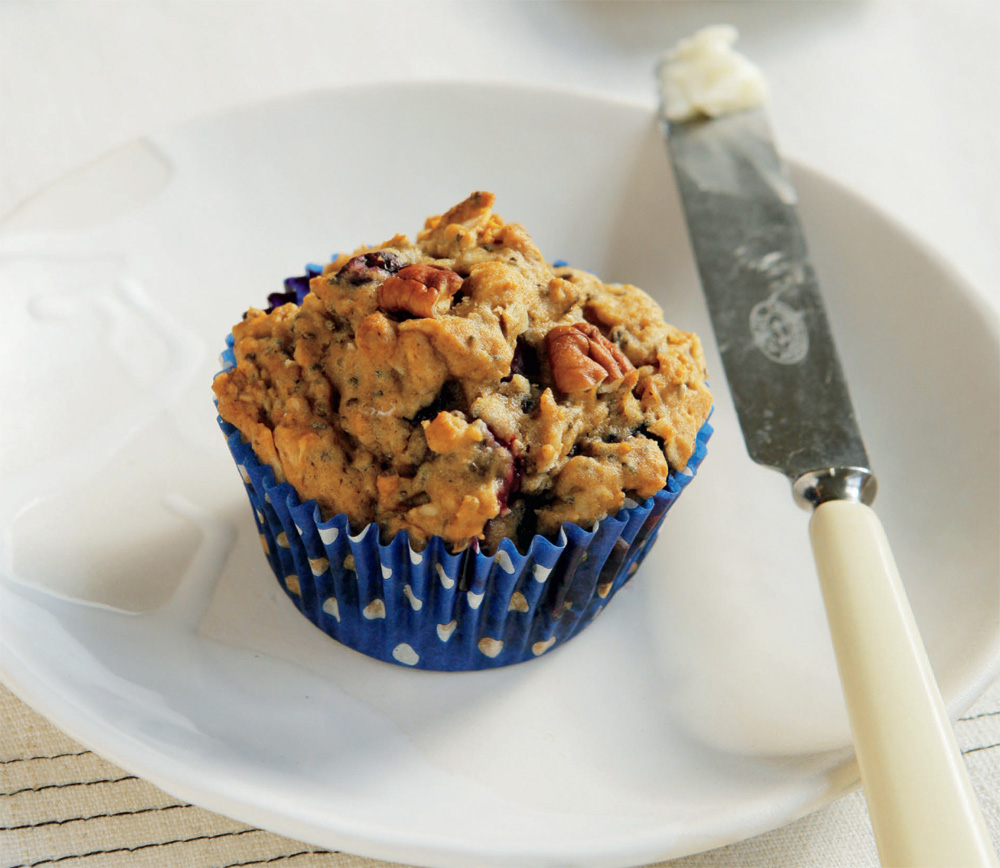 Blueberry chia muffins