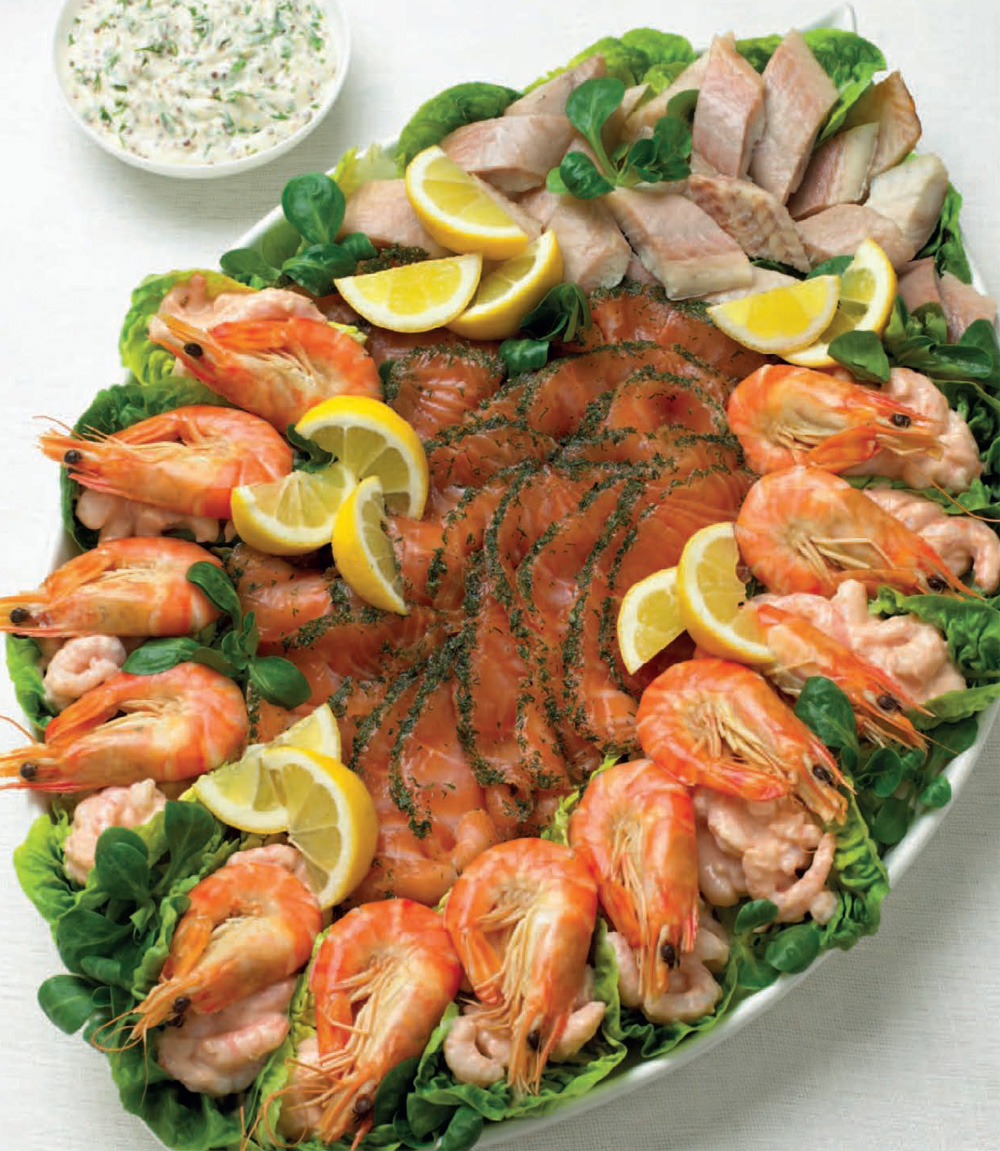 Celebratory fish platter recipe
