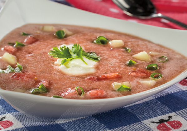 Chilled watermelon soup recipe