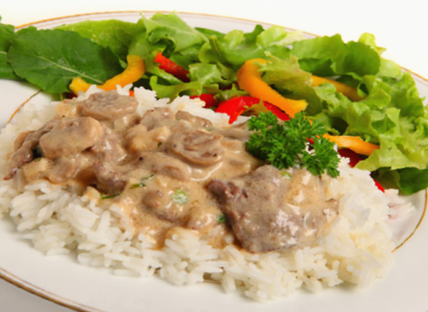 Moose stroganoff with dill recipe