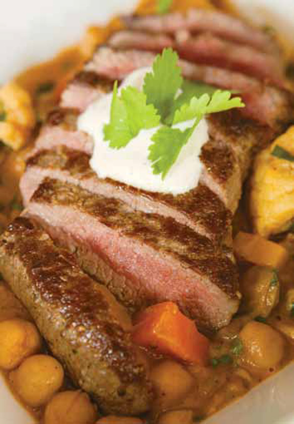 Moroccan lamb loin with vegetable tagine recipe