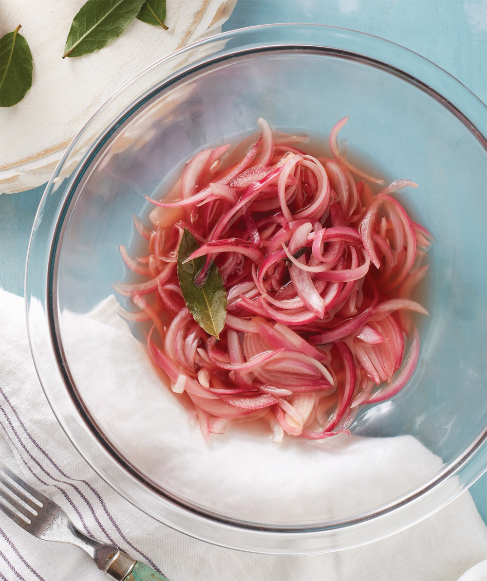 Quick pickled red onions recipe