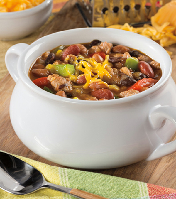 Turkey & 3-bean chili recipe