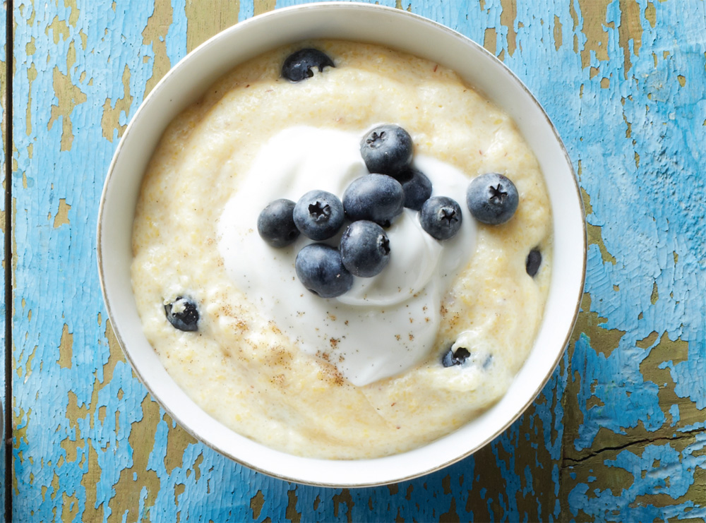 Blueberry almond polenta recipe