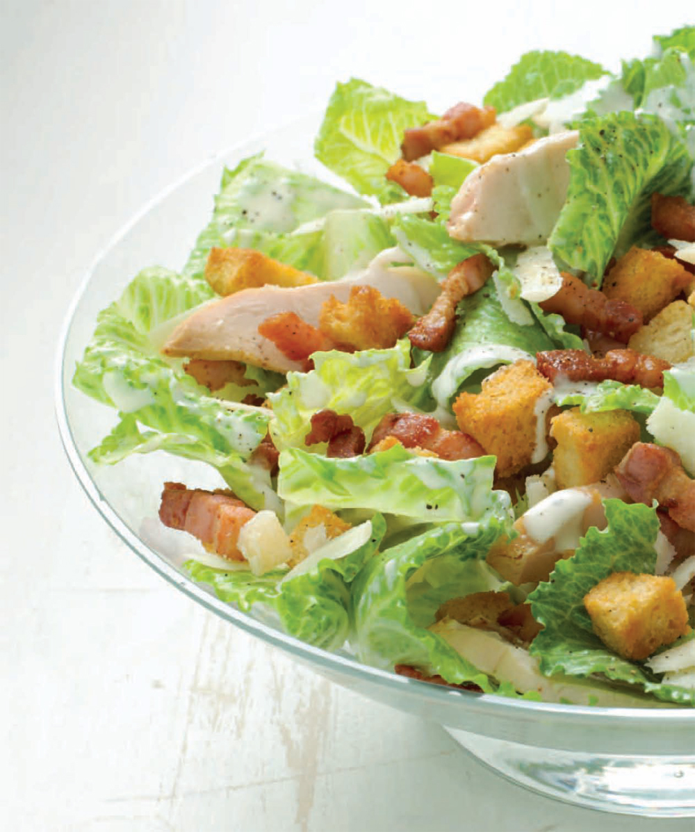 Chicken and bacon Caesar salad recipe