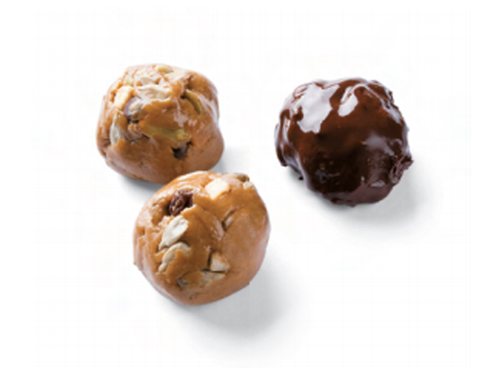 Chocolate-covered trail mix balls recipe