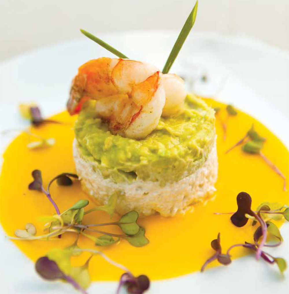 Crab & avocado timbale recipe