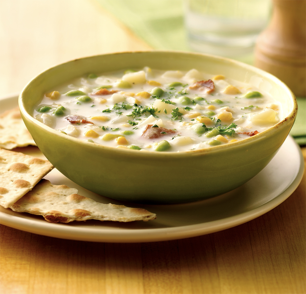 Edamame corn chowder recipe