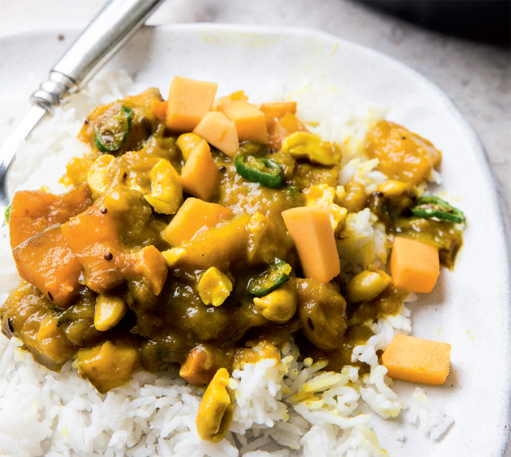 Mango curry with cashews recipe