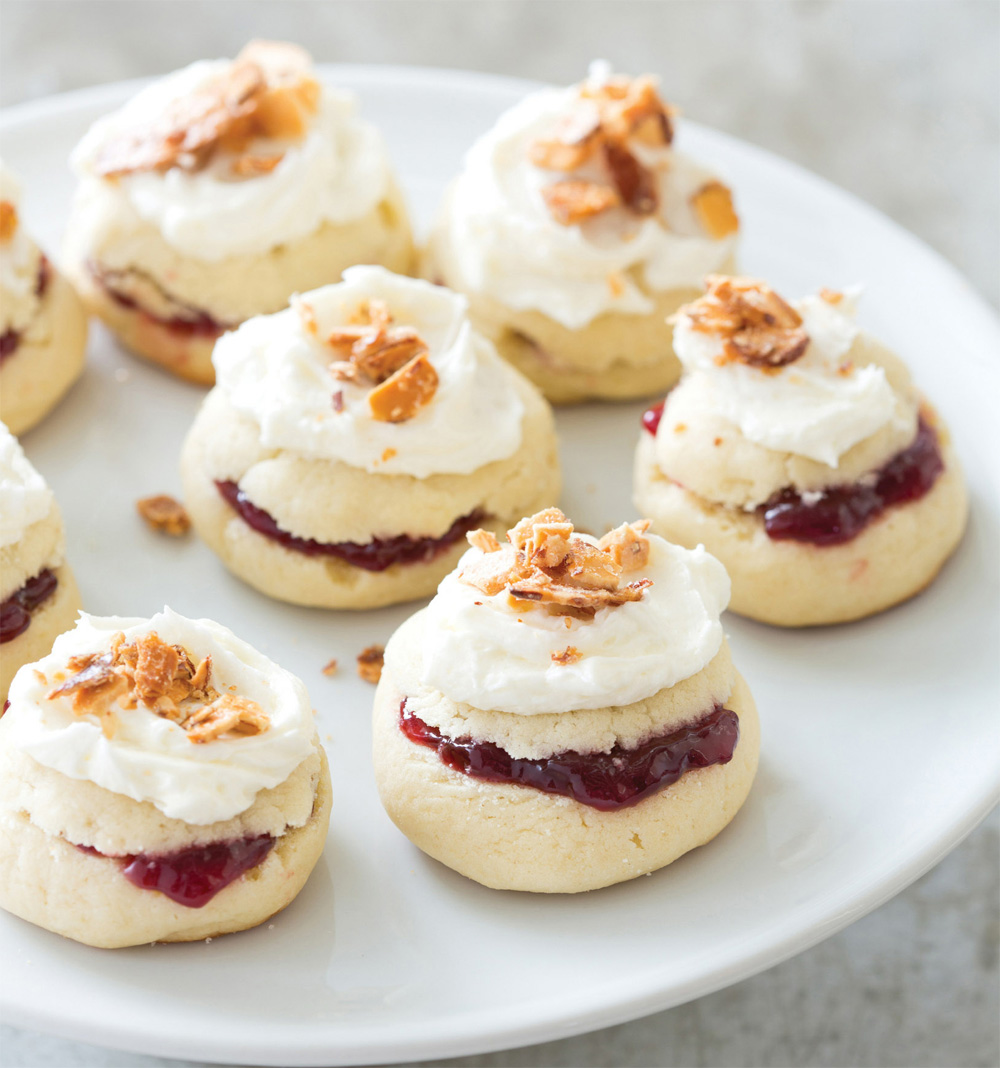 Raspberry almond torte cookies recipe