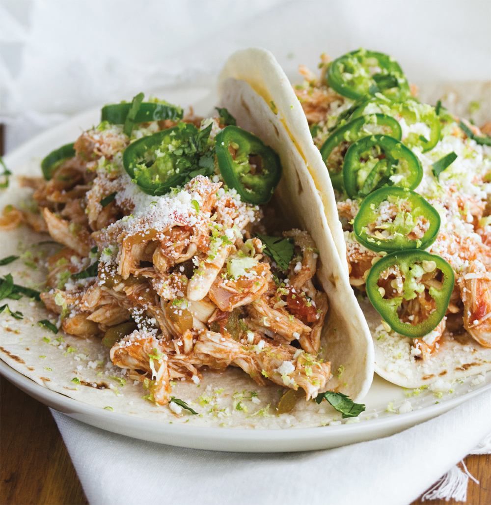 Shredded chicken tacos recipe