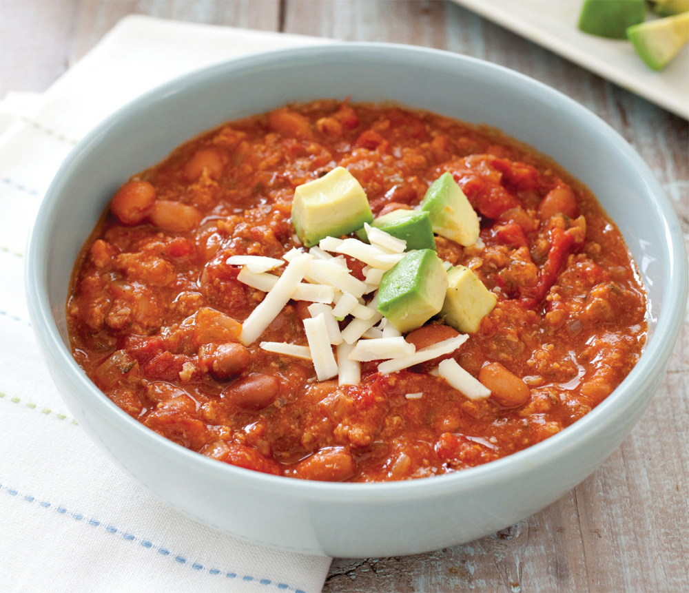 Tequila-lime turkey chili recipe