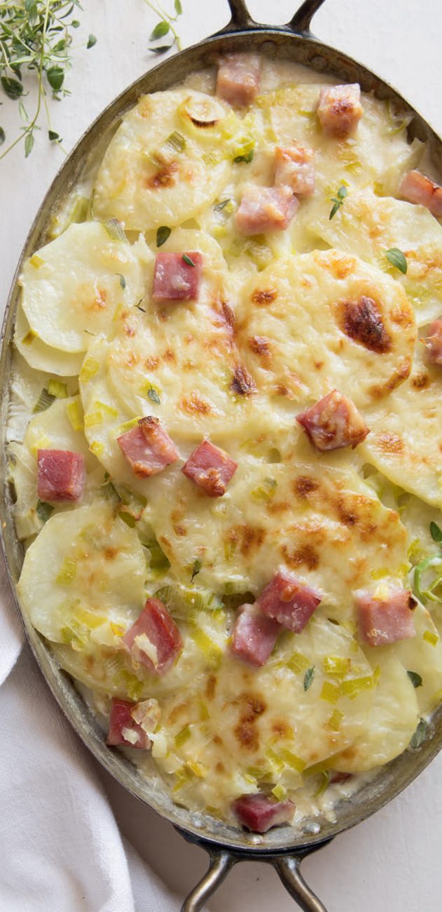 Ham & potato gratin recipe