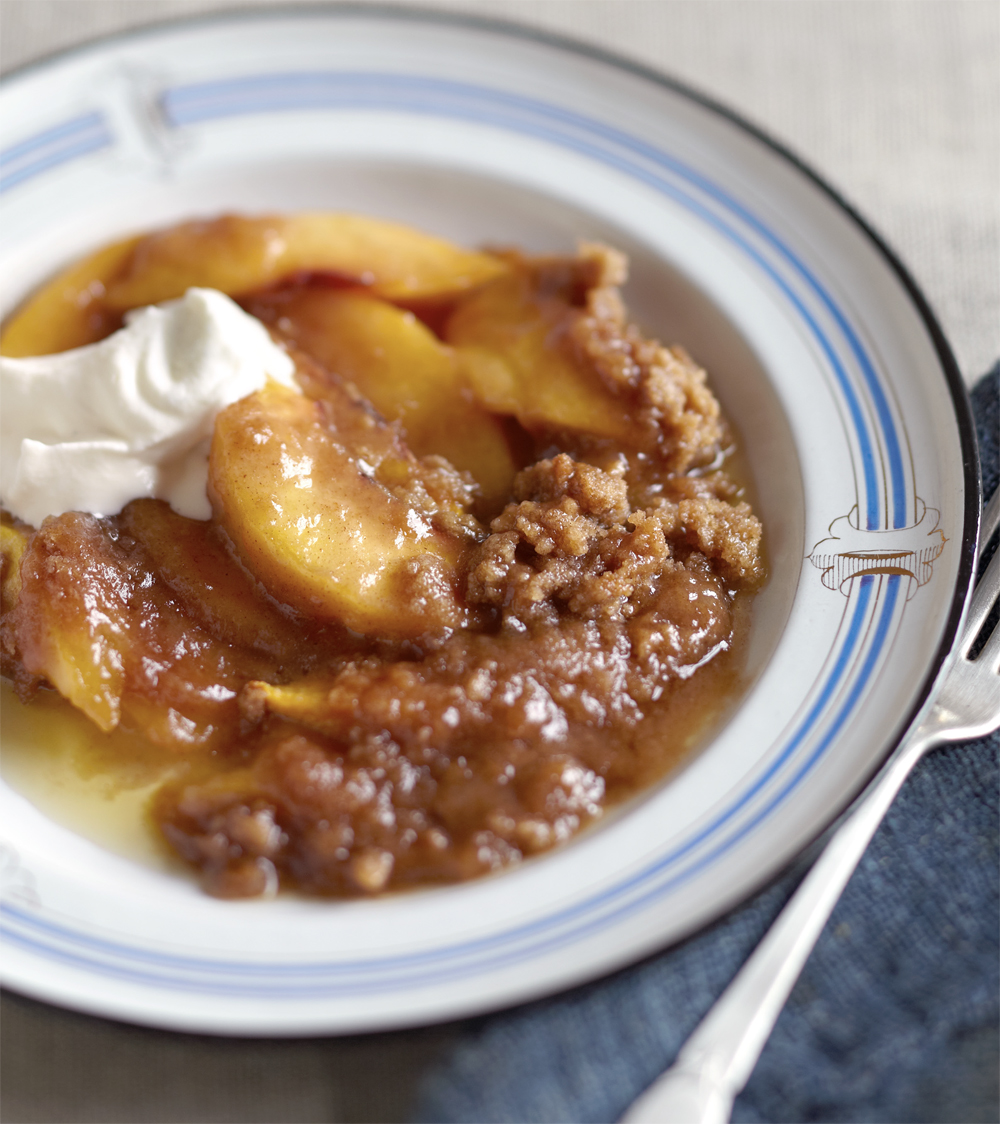 Right-off-the-tree peach crisp recipe