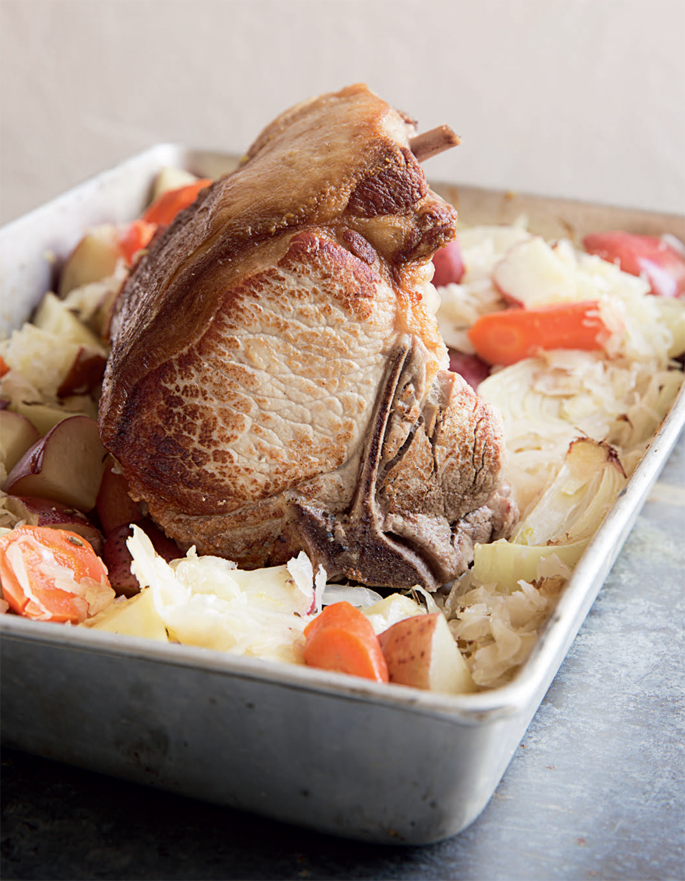 Roast pork with sauerkraut recipe