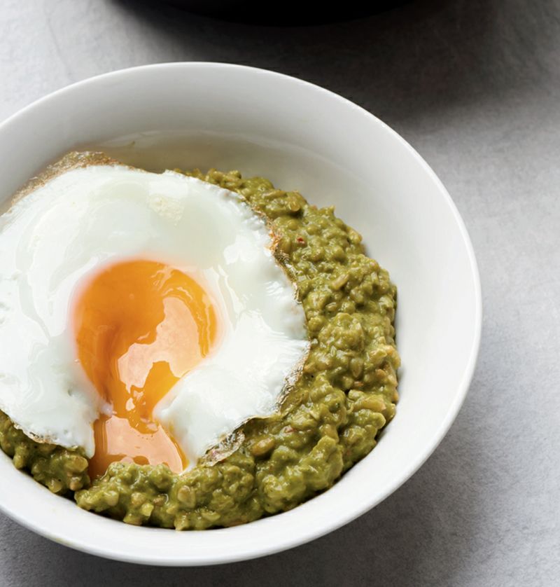 Spinach and preserved lemon freekeh recipe