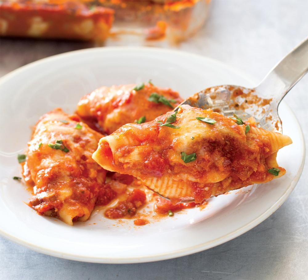 Stuffed shells with amatriciana sauce recipe