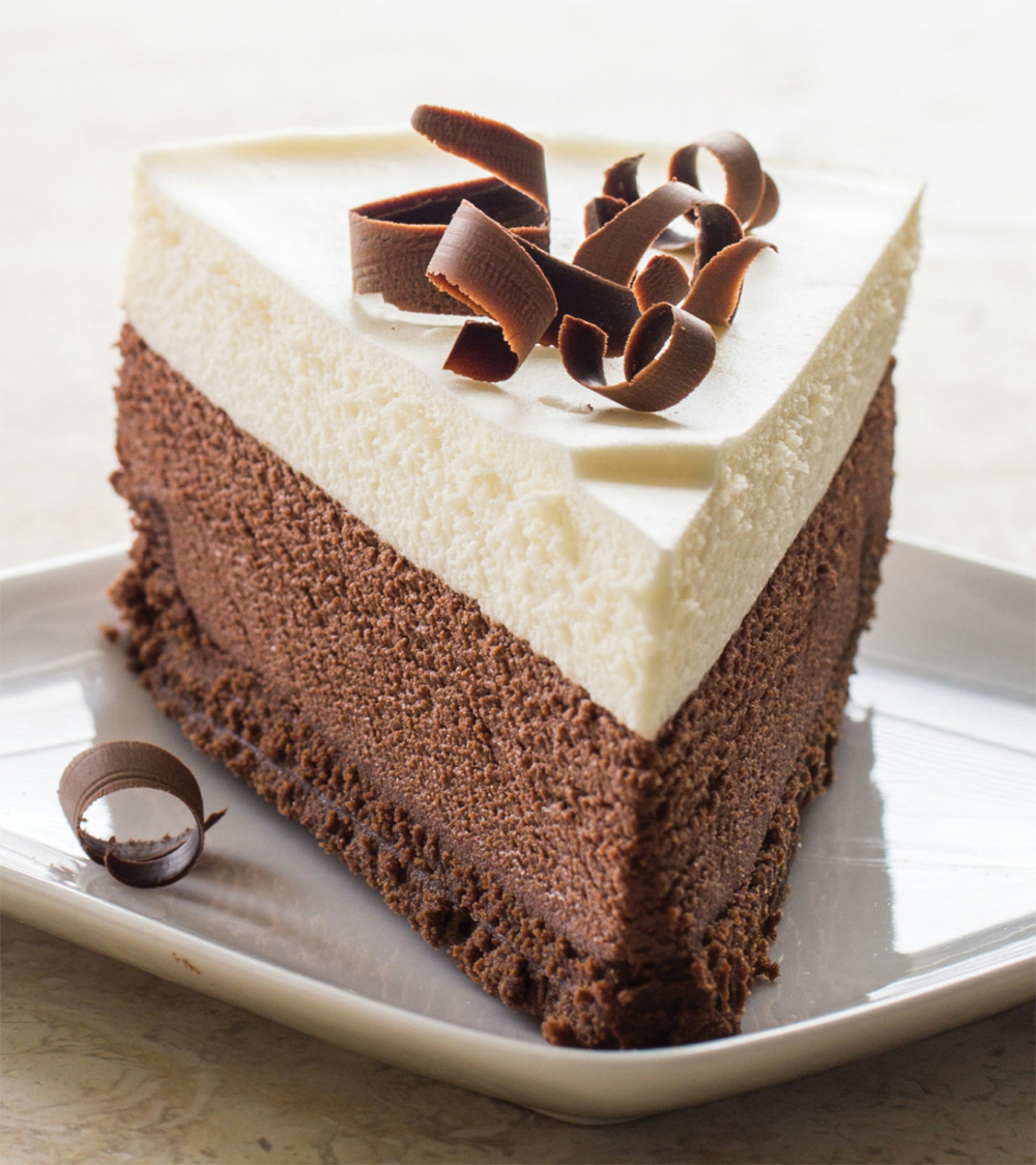 Triple-chocolate mousse cake recipe