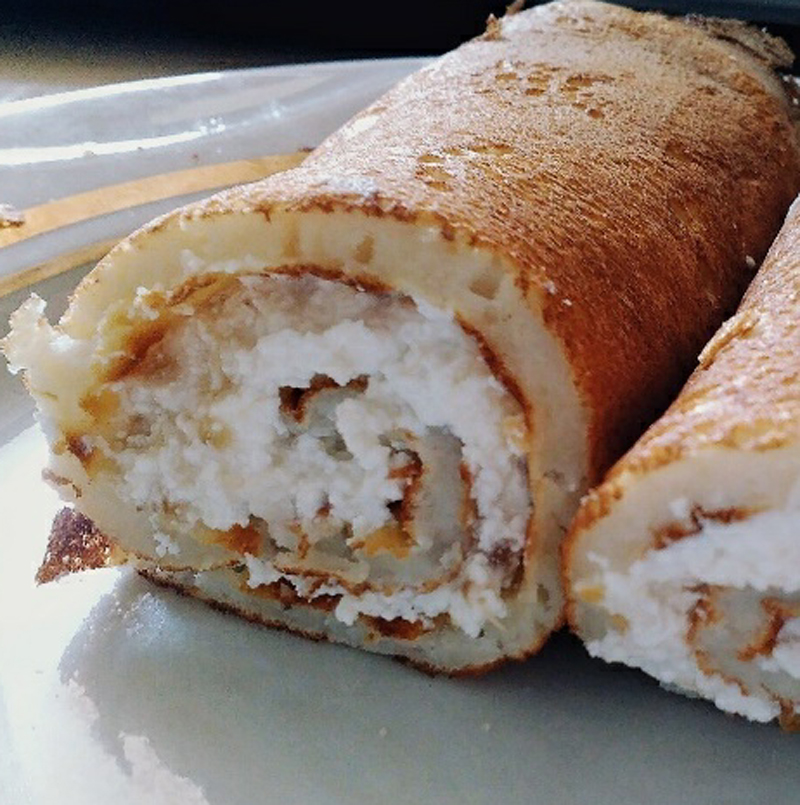 Banana cheesecake roll recipe