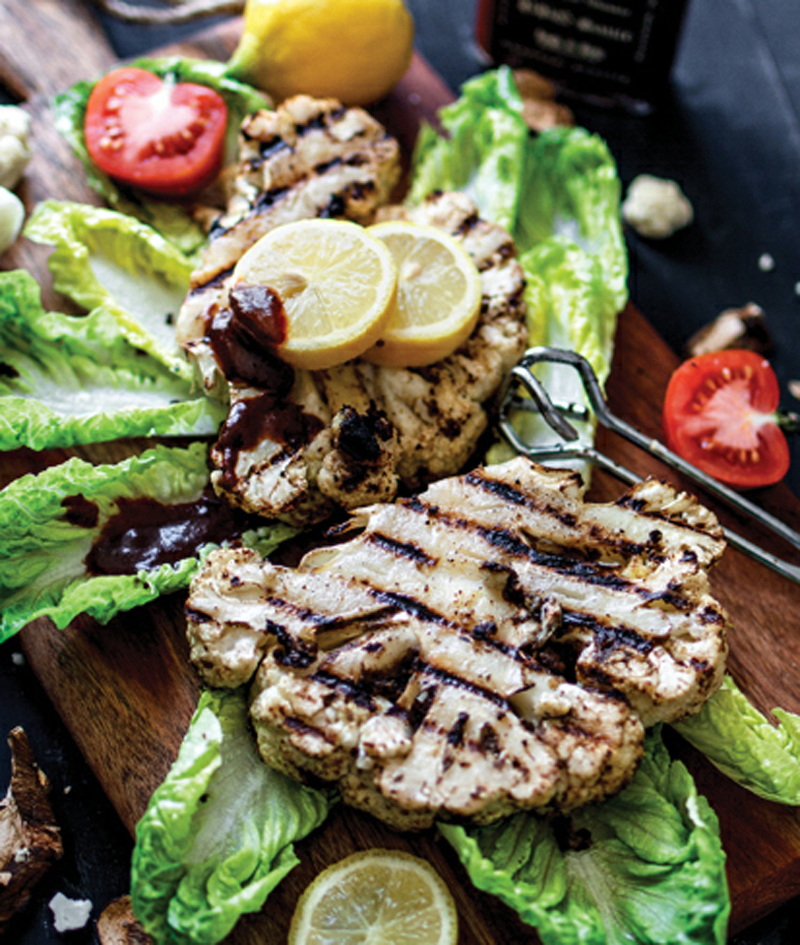 Cauliflower cutlets with a porcini mushroom rub recipe