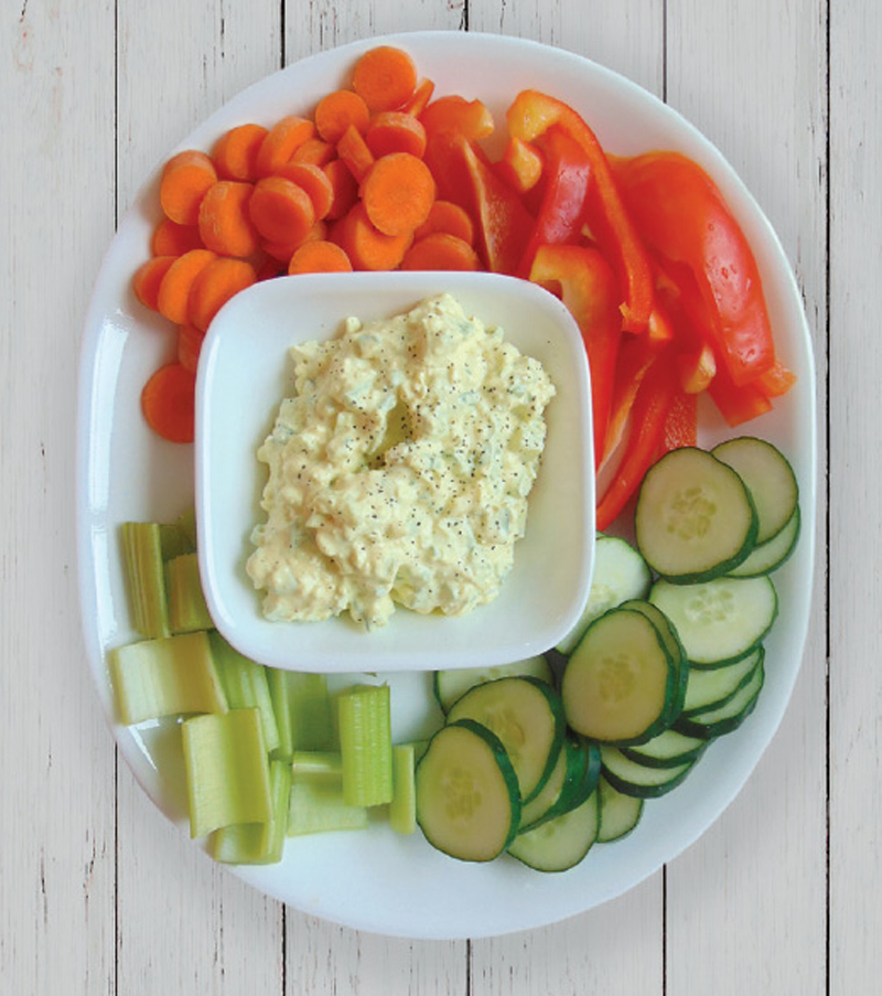 Curry dip with crudites recipe