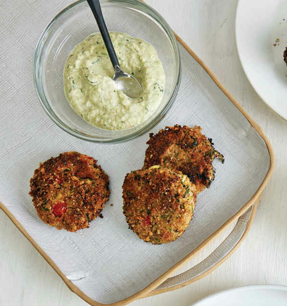 Greek zucchini tomato fritters recipe