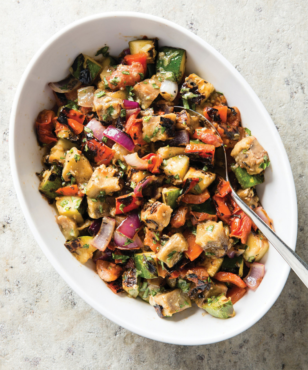 Grilled grilled vegetable salad recipe