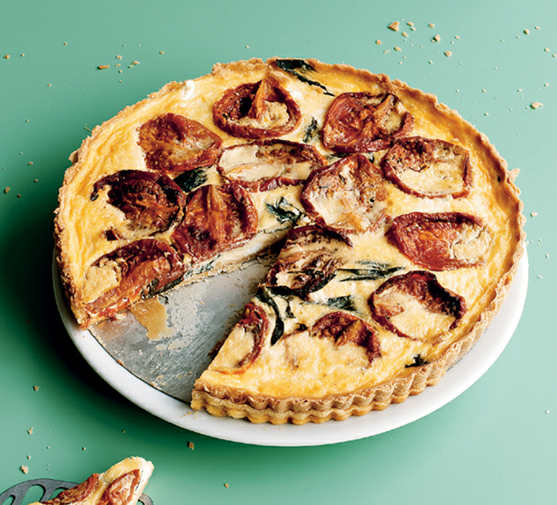 Roast tomato and goat’s cheese tart recipe