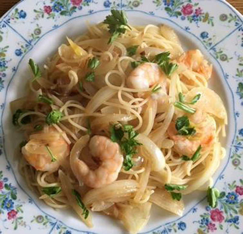 Shrimp pasta recipe