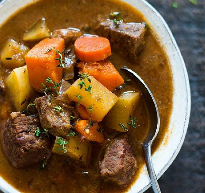 Slow cooker low-fat beef stew recipe