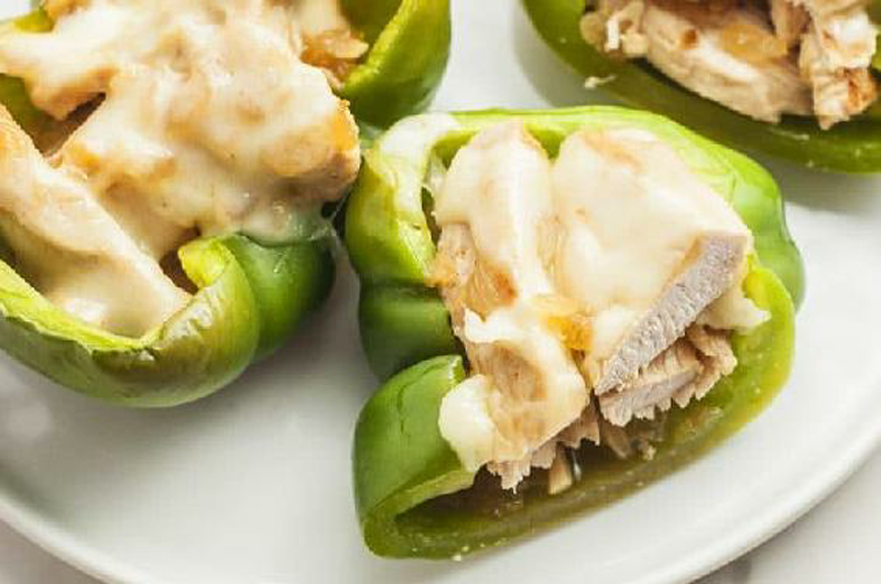 Stuffed chicken philly peppers recipe