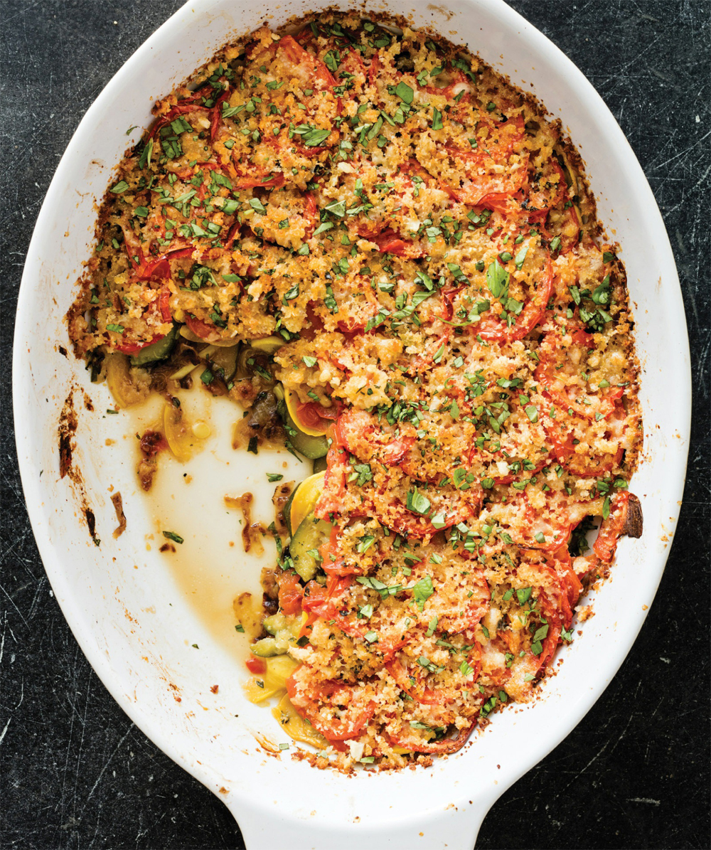 Summer vegetable gratin recipe