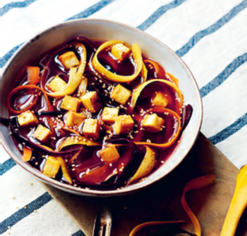 Tofu & carrot broth with sesame recipe