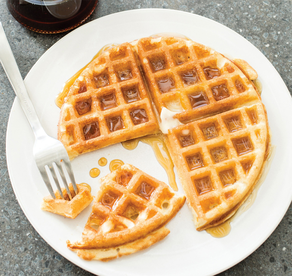 Yeasted waffles recipe