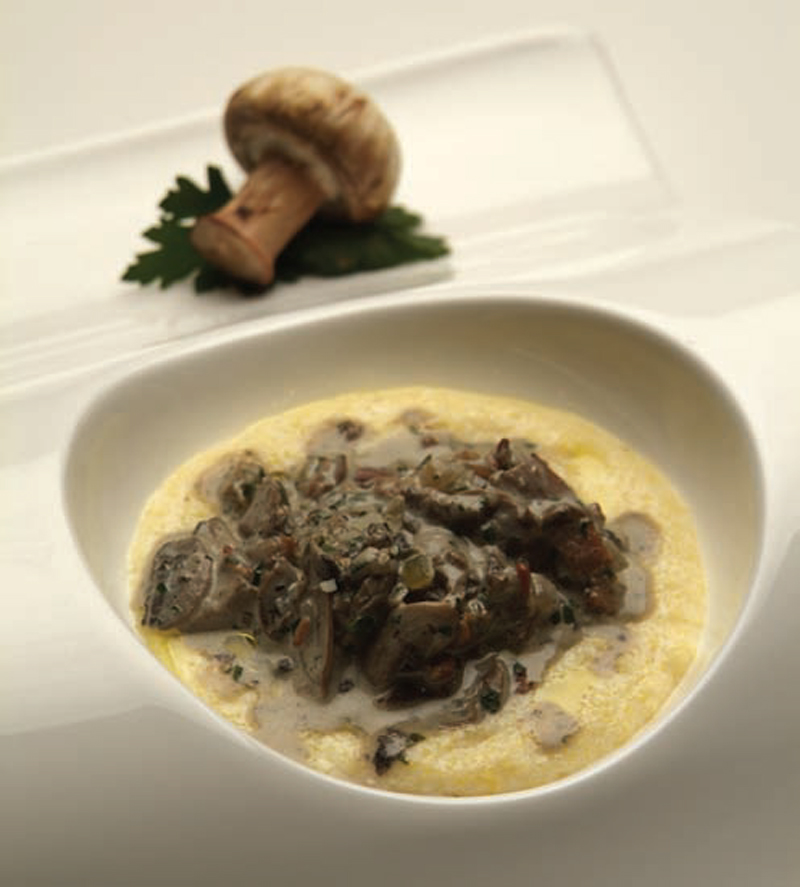 Braised mushrooms in sour cream sauce recipe