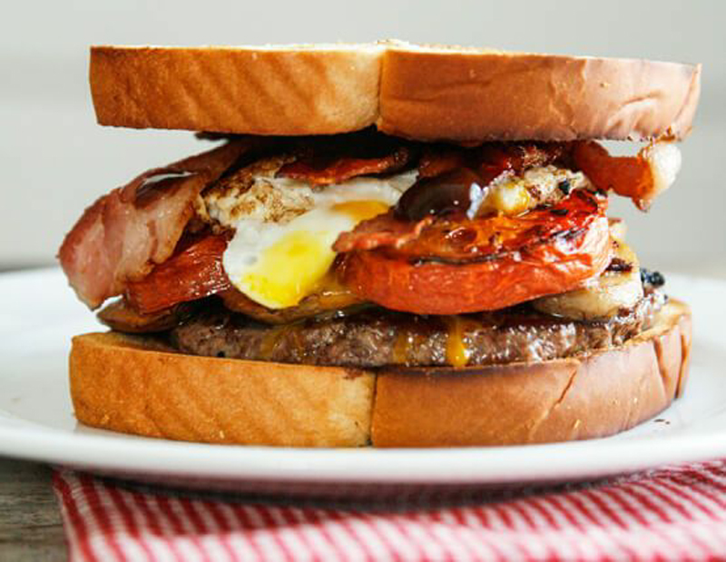 British brunch burgers recipe