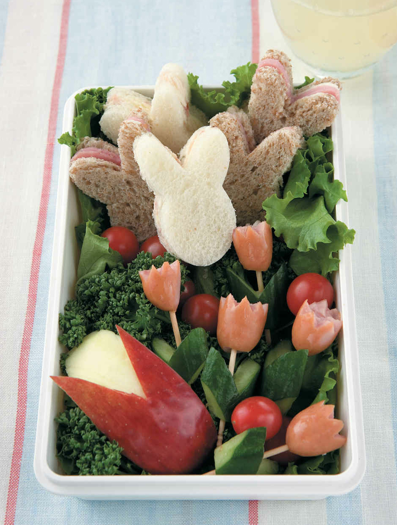 Bunny sandwich bento recipe