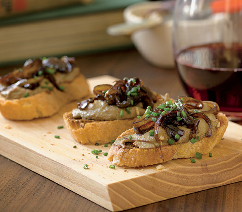 Chicken liver Pate with balsamic onions recipe