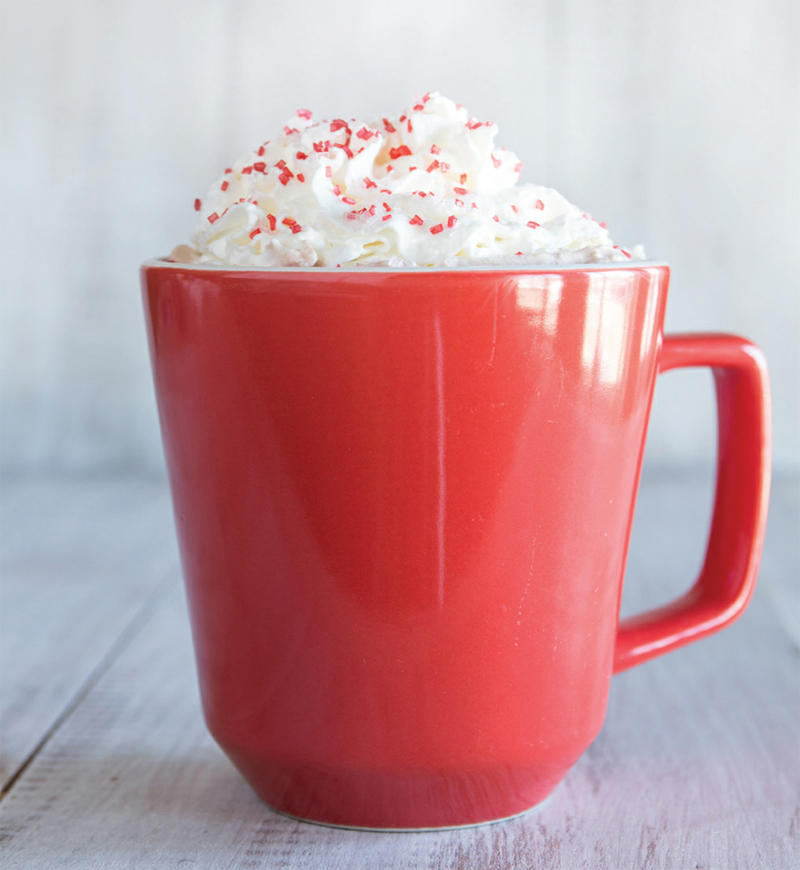 Hot cocoa with peppermint schnapps recipe