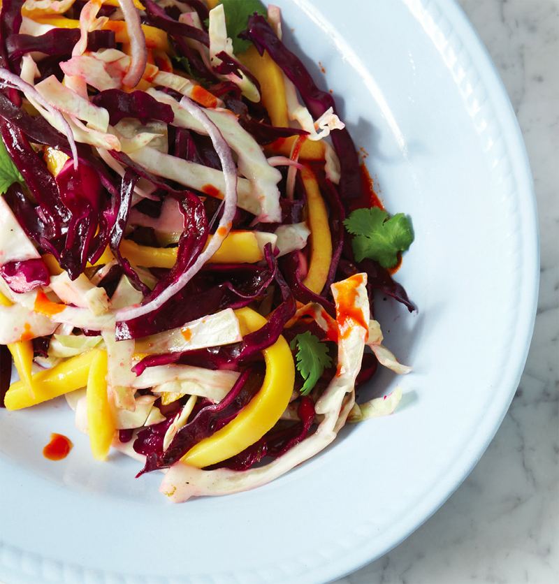 Mango sauerkraut slaw recipe