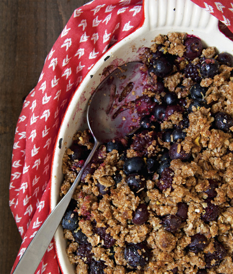 Mixed berry crumble recipe