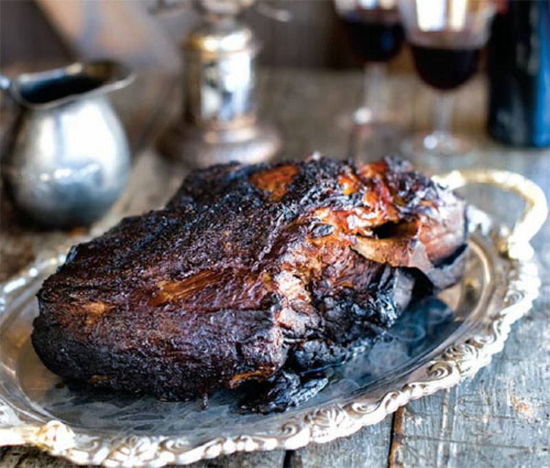 Molasses and lemongrass vinegar braised pork shoulder recipe