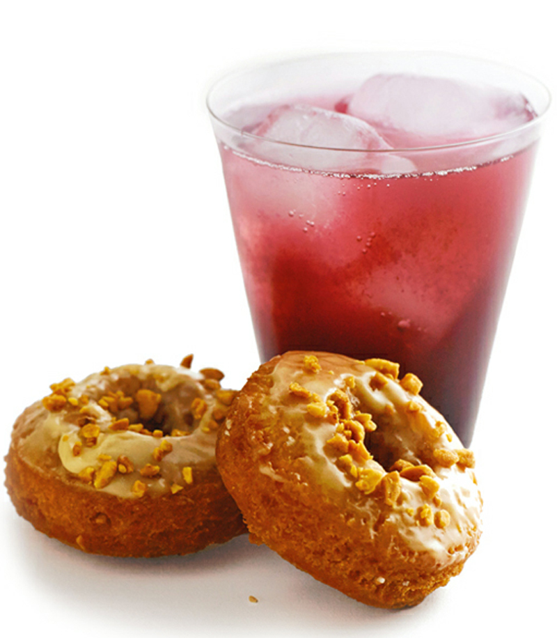 Peanut butter doughnuts with concord grape soda recipe