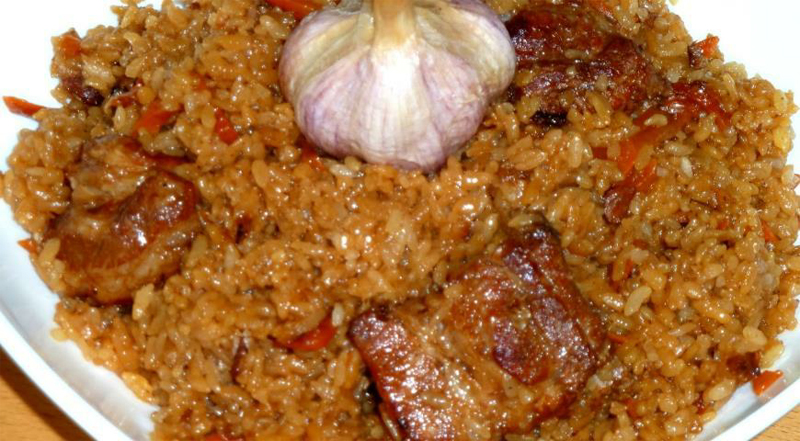 Pilaf with pork ribs recipe