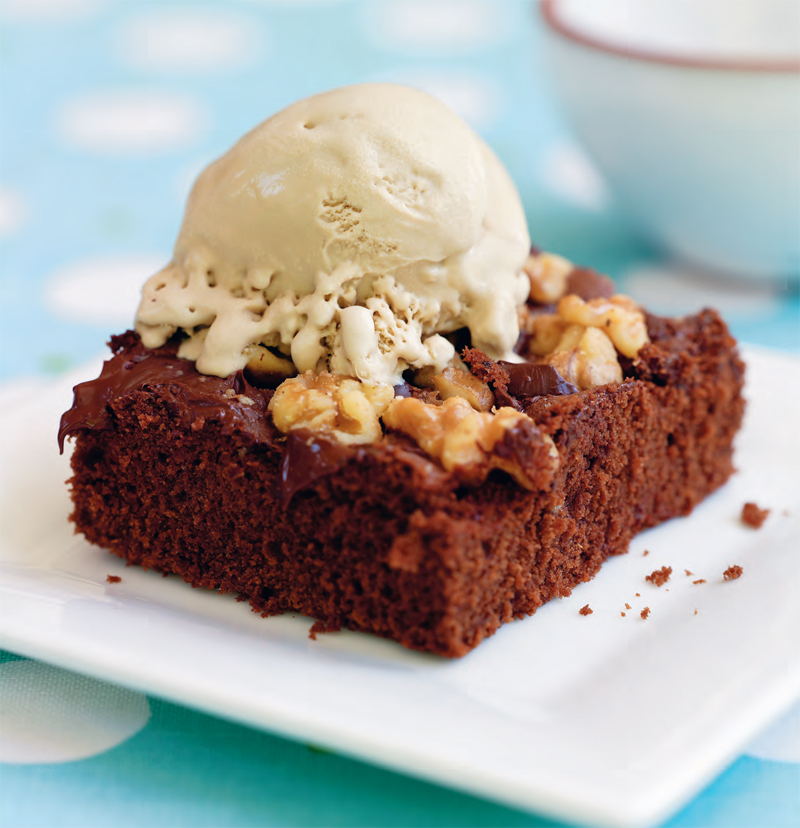 Scharffen Berger brownies with espresso ice cream recipe