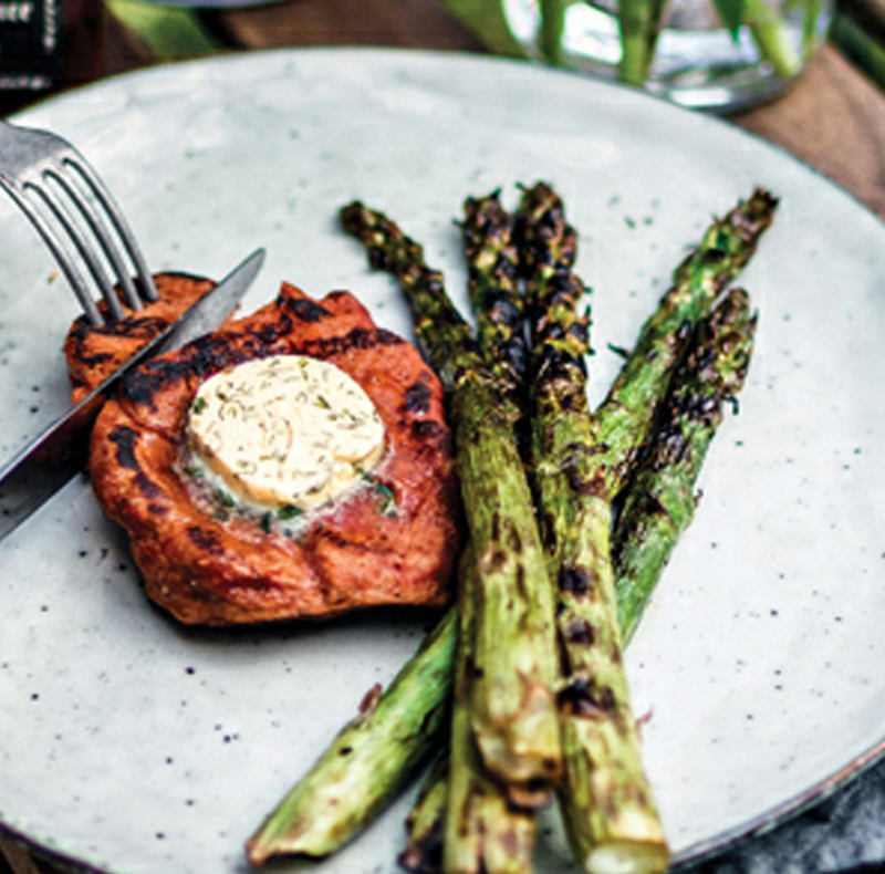 Seitan steak with lemon & maple syrup glaze recipe