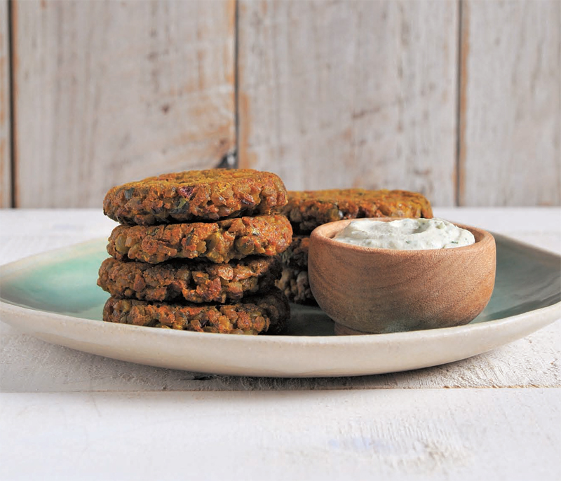 Split pea patties recipe