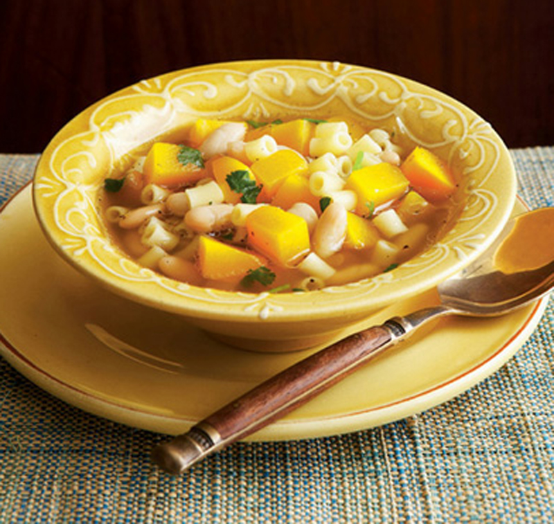 Calabaza and white bean soup recipe