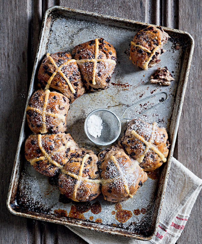 Chocolate chip buns recipe